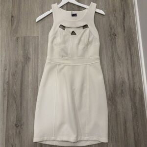 White cut out sexy dress